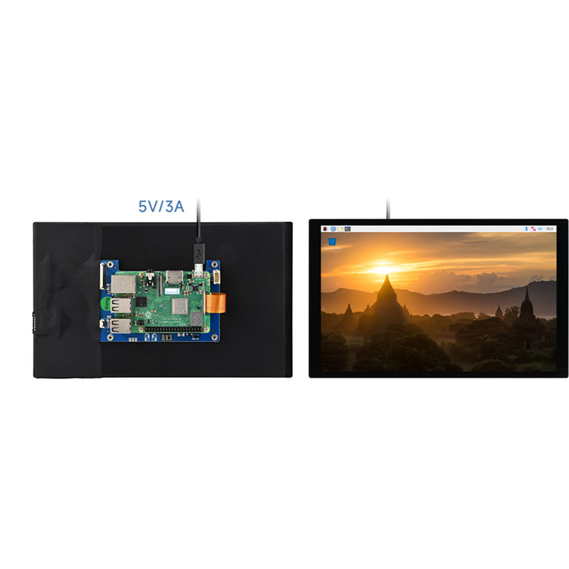 Raspberry Pi 5 - 10.1インチ DSI タッチスクリーン Raspberry Pi 5