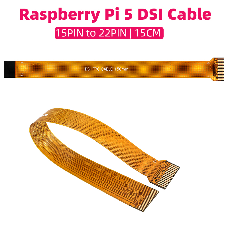 Pi Camera Cable - Raspberry Pi 5 DSI ケーブル 22Pin
