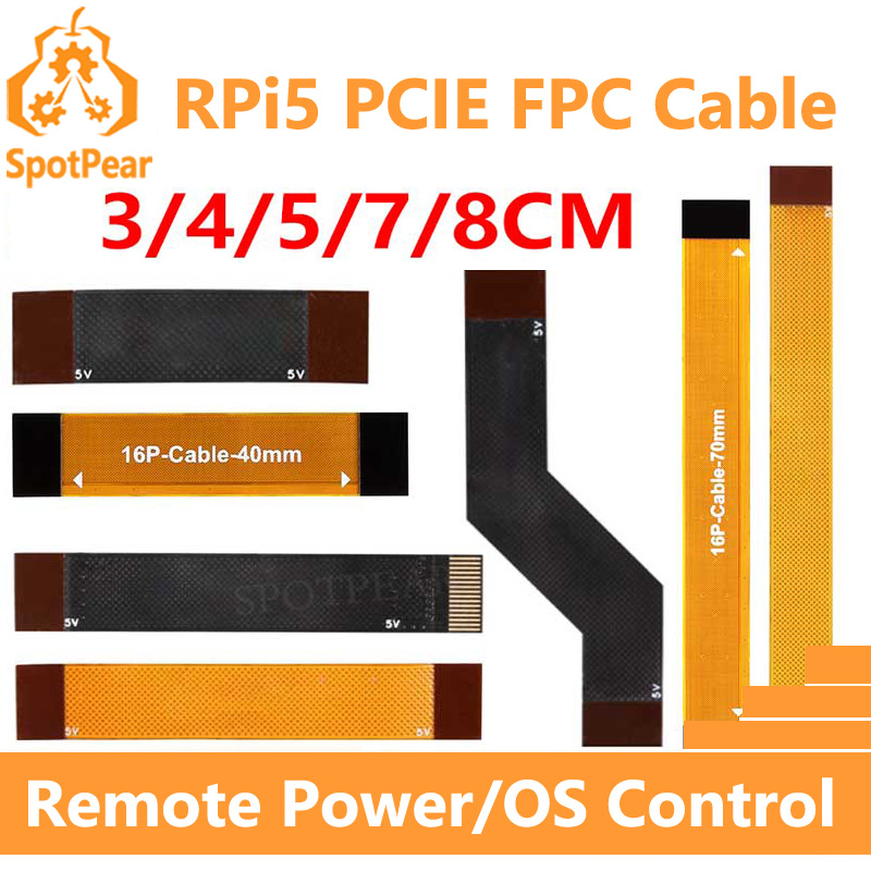 Raspberry Pi 4 - Raspberry pi-5 pcie fpcケーブル,90r差動マッチング,高速,3 cm, 4