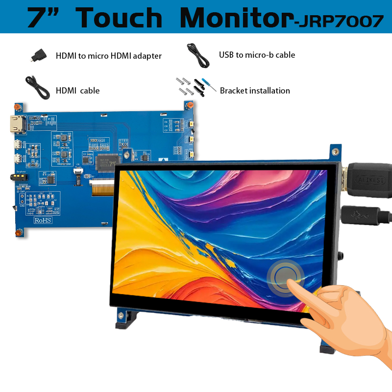 Raspberry Pi 4 - Ips 7インチ画面AIDA64 lcdディスプレイミニpc hdmiモジュール1024 × 600ラズベリーパイ3