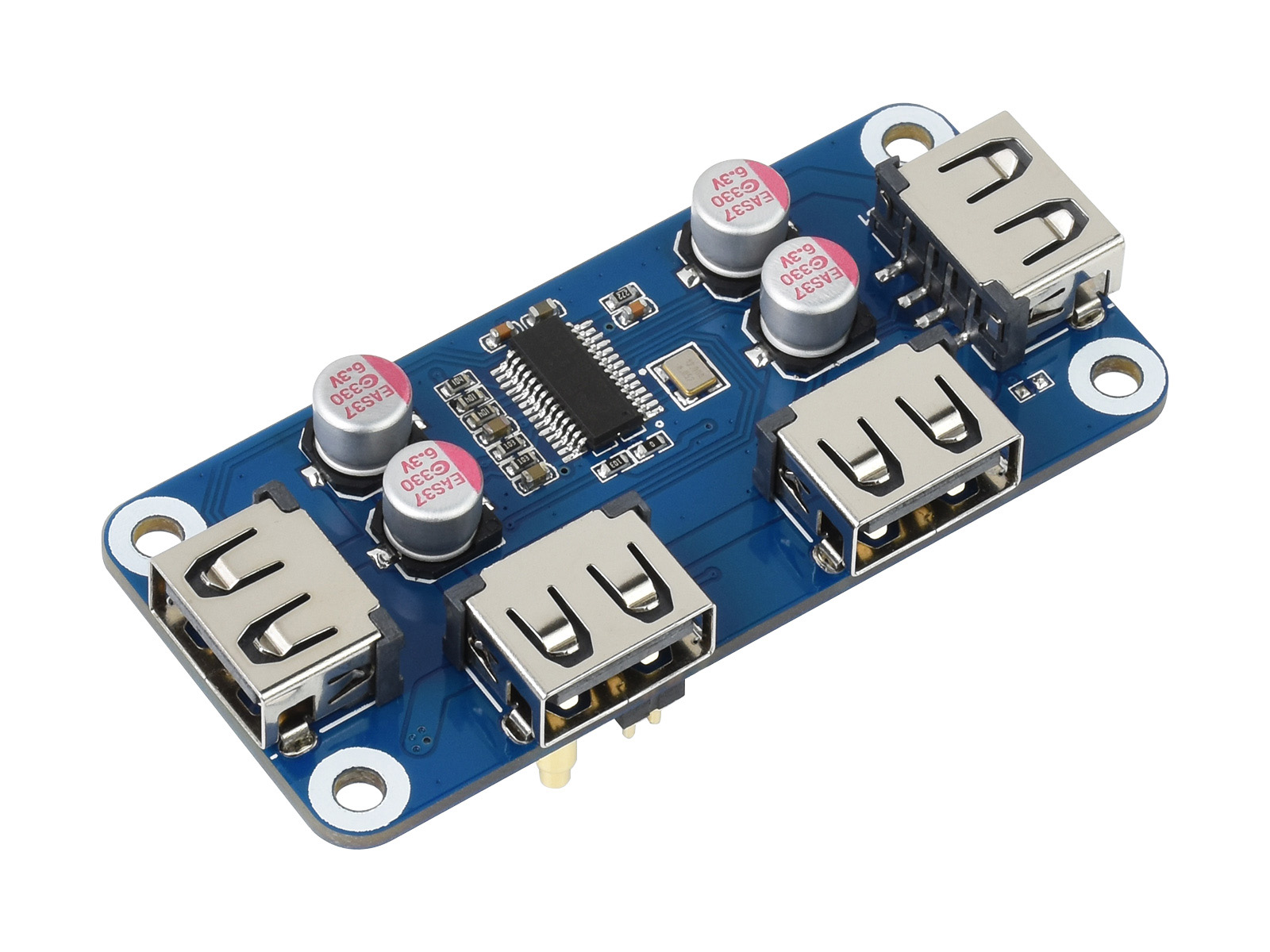 Pi Zero - Waveshare USB ハブ HAT (B) 4x
