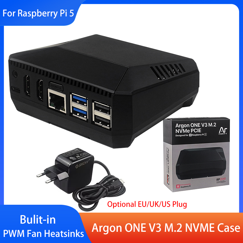 Pi 5 Case - Argon ONE V3 M.2 NVME ケース