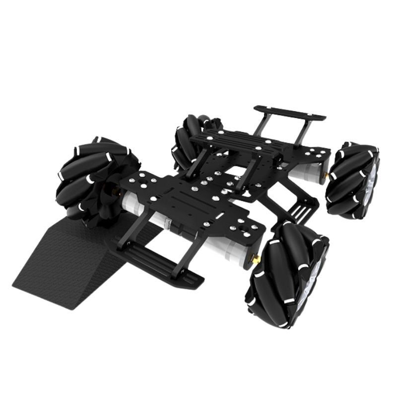 Raspberry Pi Kit - RC カーシャーシ 12V エンコーダモーターサスペンション 4WD メカナムホイール