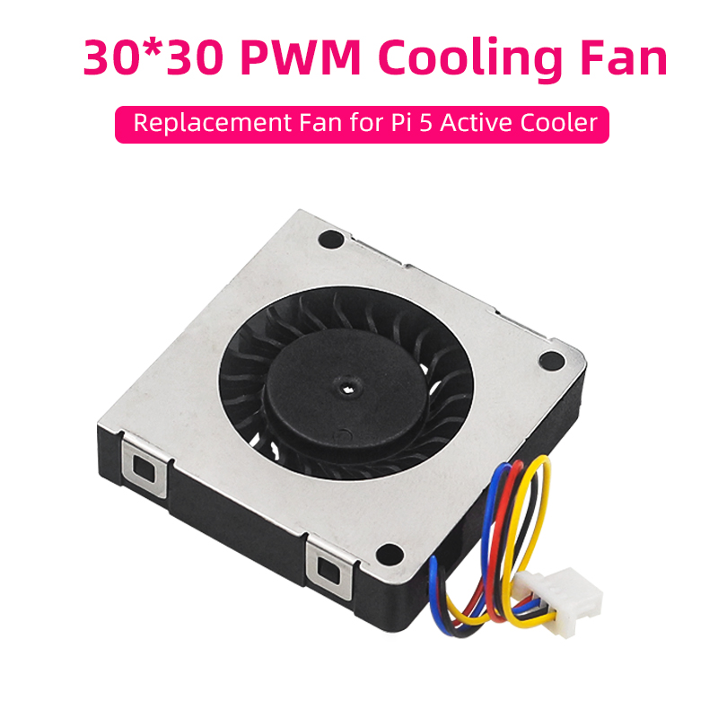 Pi Cooler - Raspberry Pi 5 PWM 冷却ファン 30x30x7