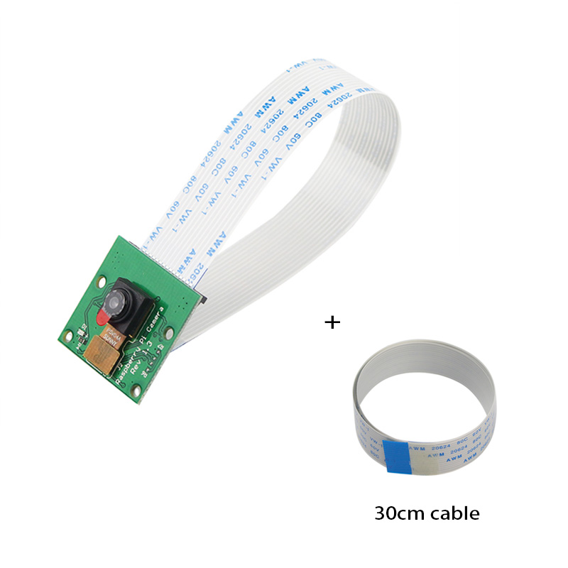 Pi Camera Module - Frambuesa 4モデルbカメラモジュール,30cmケーブル付き,ウェブカメラ,1080p,ミニカメラ