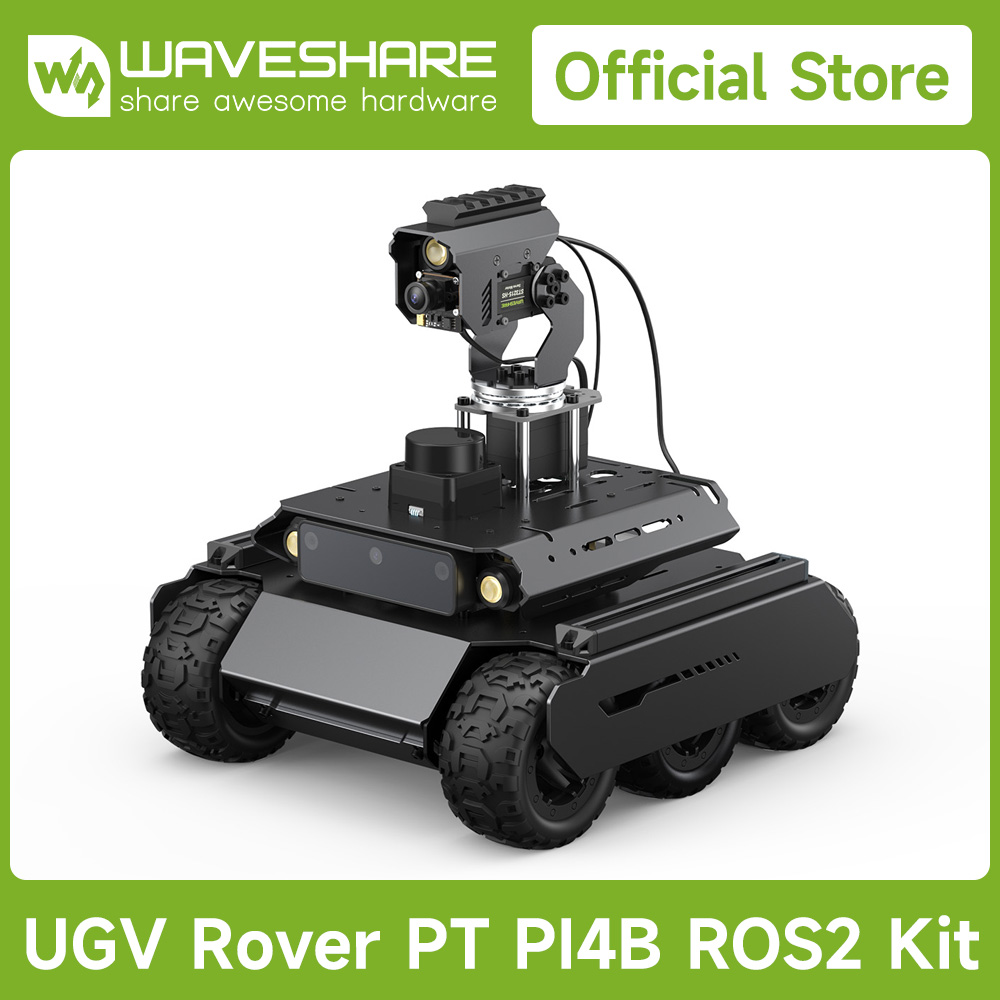 Raspberry Pi Kit - Waveshare Rover ROS 2 オープンソース 6輪