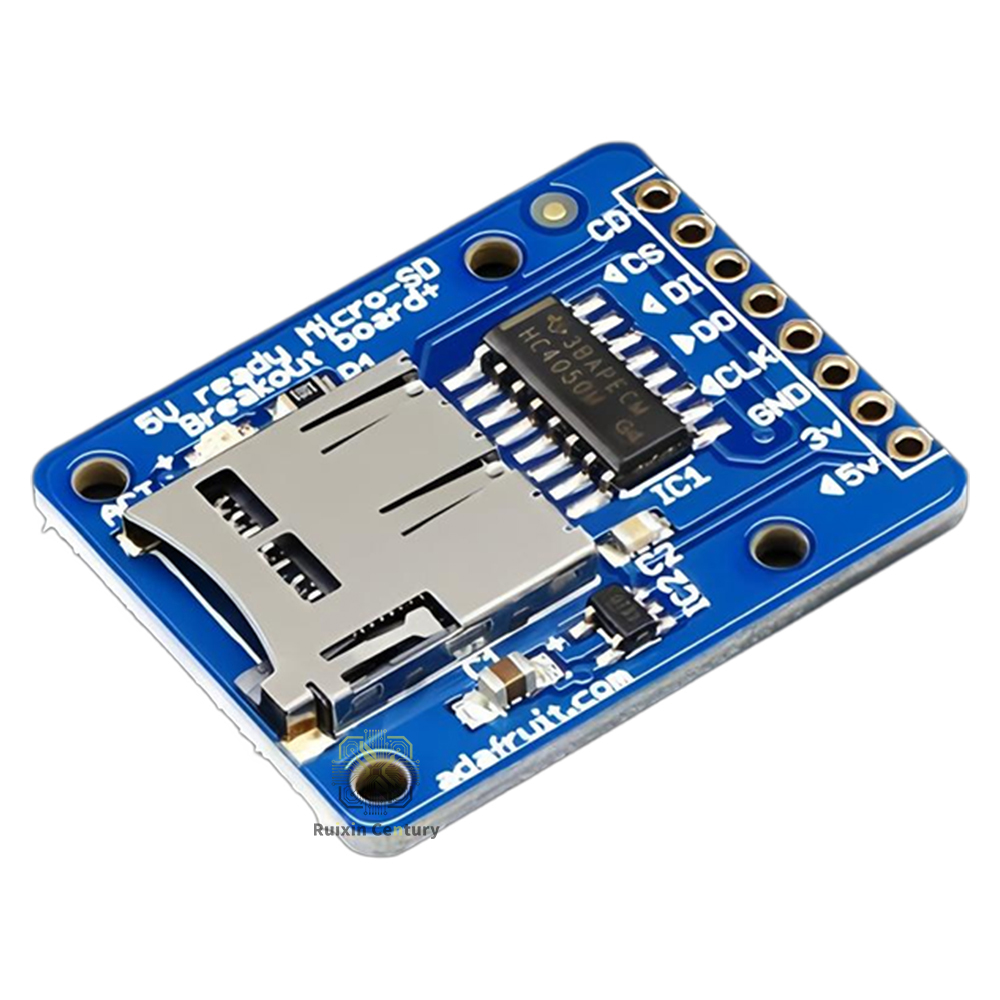 Micro Sd Card - Adafruit 254ボード用、MicroSDブレークアウトアダプター、5V/3Vレベルシフター、SPIカードモジュール