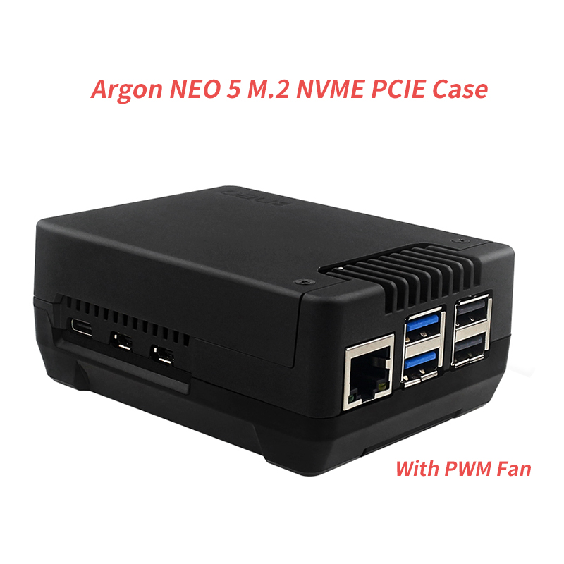 アルゴン NEO 5 M.2 NVME PCIEケース PW - Pi 5 Case のレビューと価格