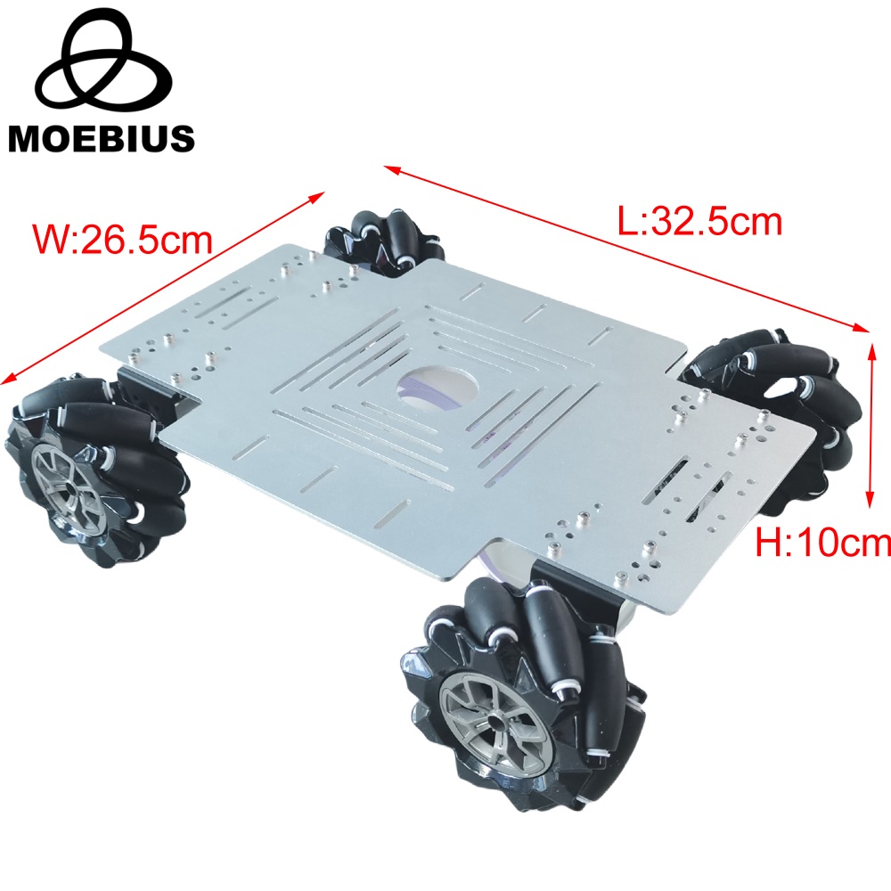 MOEBIUS 26KG積載量、4WDメカナムホイール搭載ロ - Arduino Kit のレビューと価格