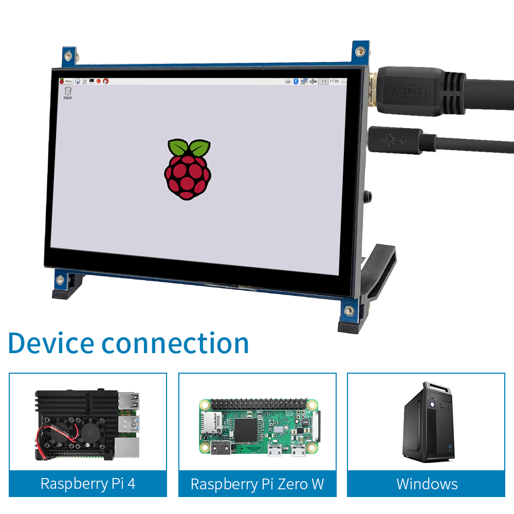 Ips 7インチ画面AIDA64 lcdディスプレイミニpc - Raspberry Pi 4 のレビューと価格
