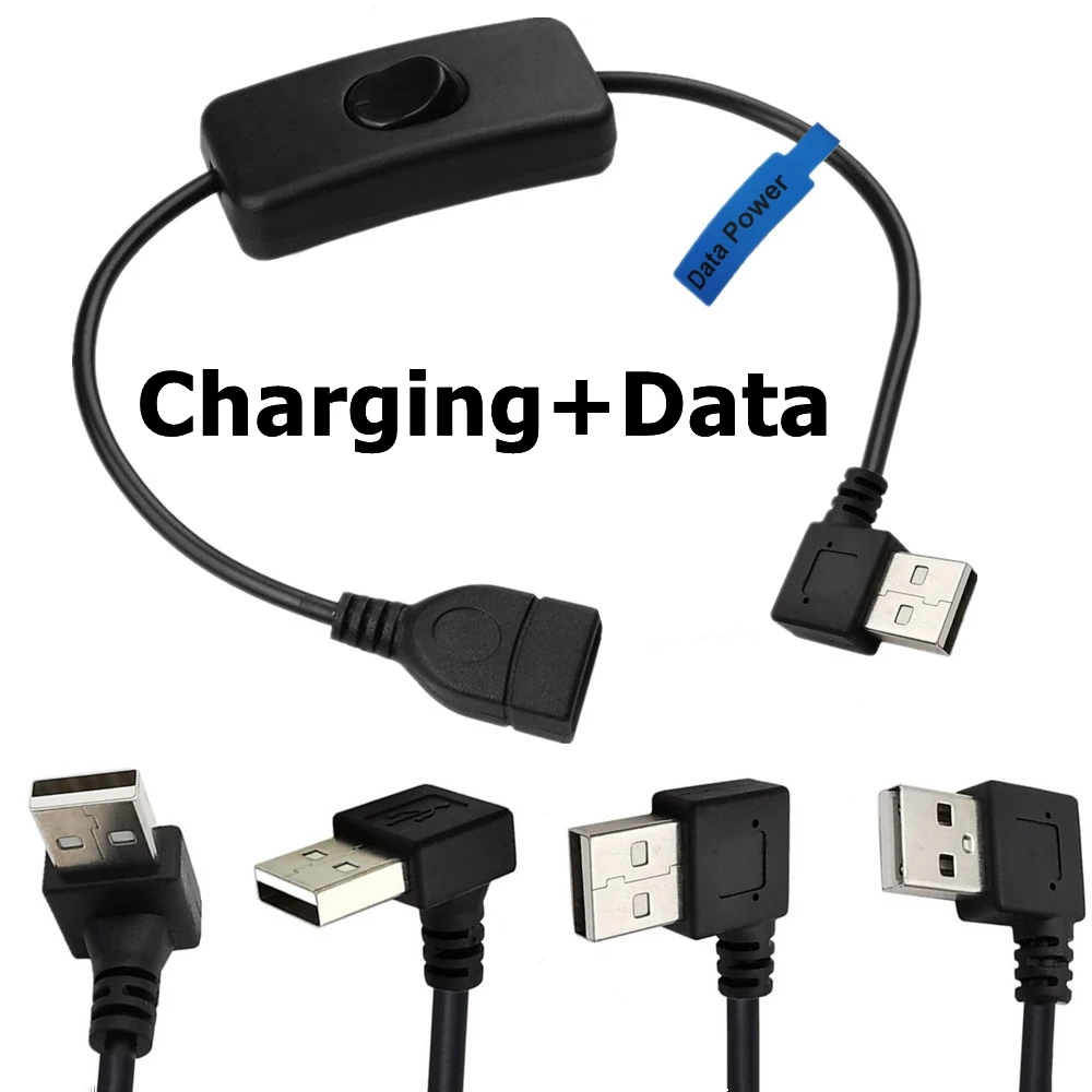 90 度 USB オス - メス延長充電データ同期ケーブル、 - Pi Camera Cable のレビューと価格