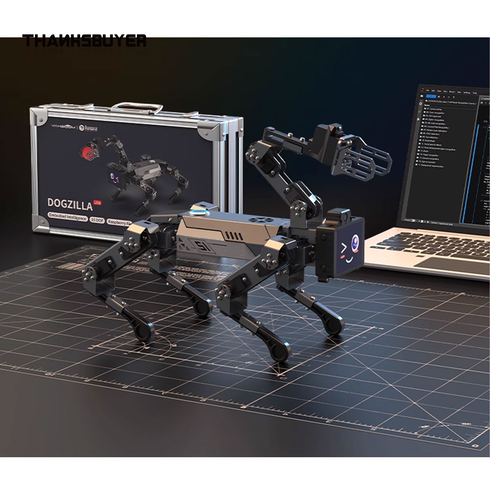 DOGZILLA-Lite 15DOF AI バイオニック犬 - Raspberry Pi のレビューと価格