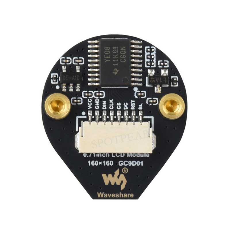 Waveshare-ダブルアイラウンドLCDディスプレイモジ - Raspberry Pi Kit のレビューと価格