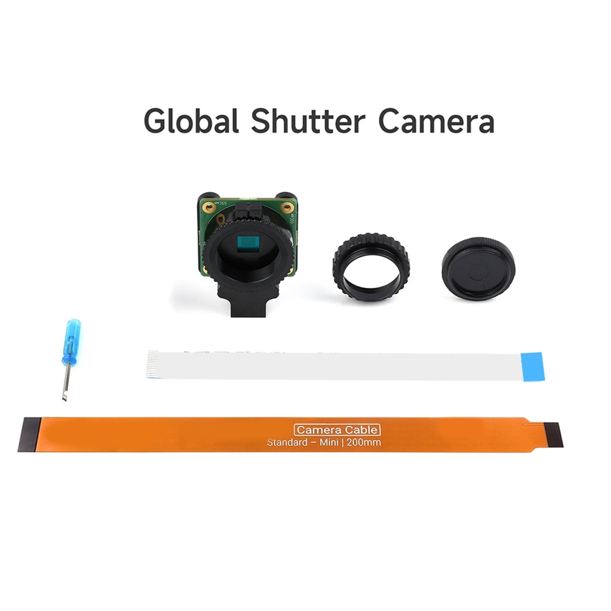 AU47-ラズベリーパイ用グローバルシャッターカメラ RAW - Raspberry Pi Global Shutter Camera Imx296 のレビューと価格