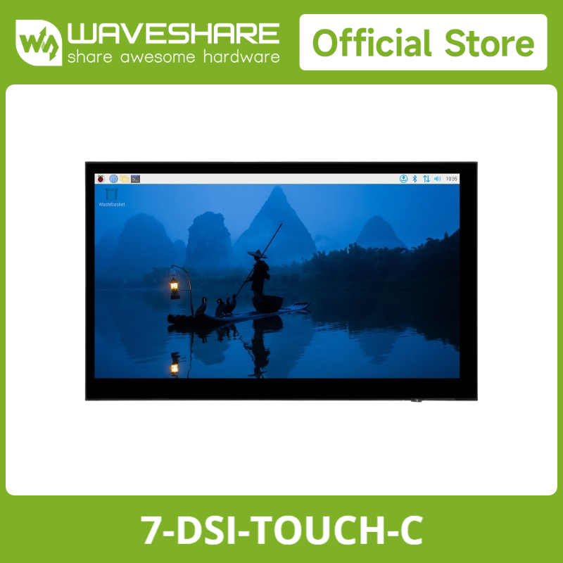 Waveshare 7インチDSI静電容量式タッチディスプレ - Raspberry Pi 5 のレビューと価格