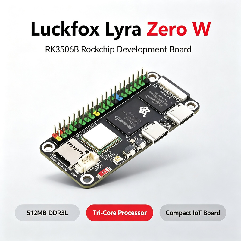 Luckfox Lyra Zero W RK3506B Ro - Pi Zero のレビューと価格