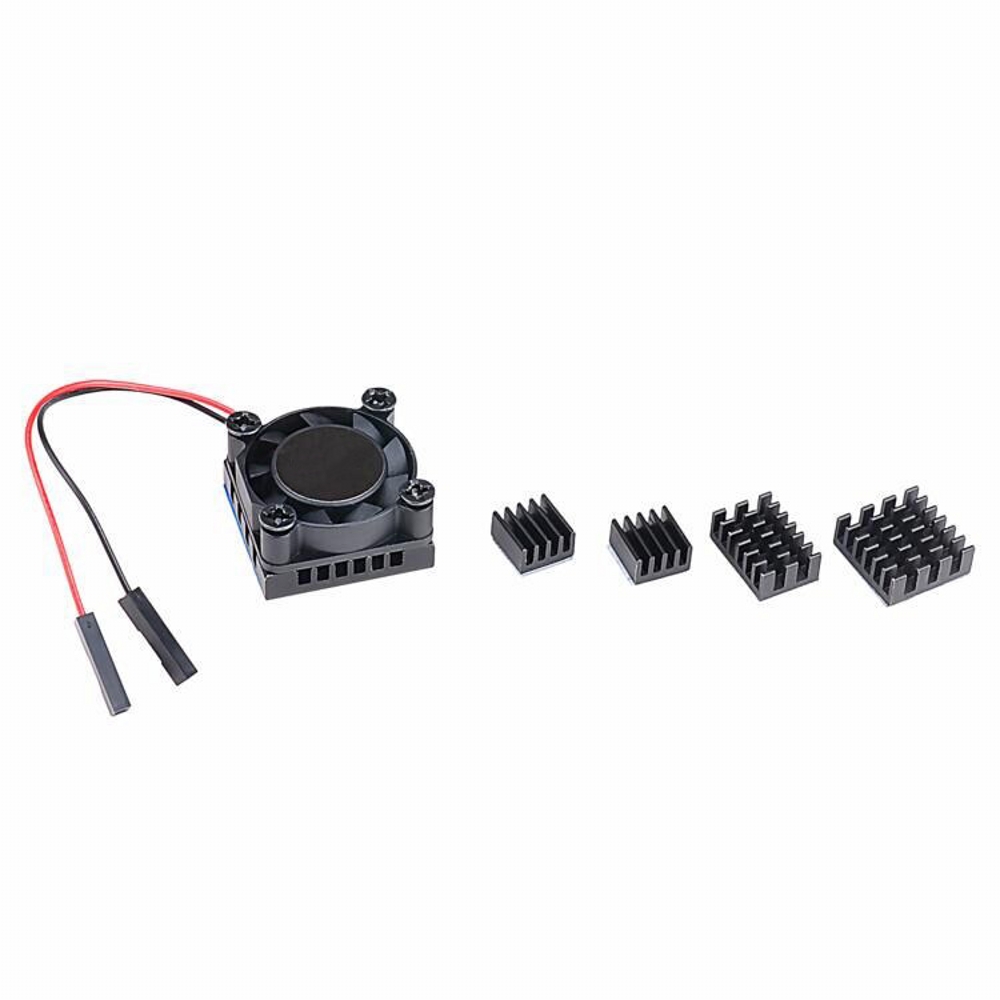 ラズベリーパイ4モデルb用ヒートシンク,シングル冷却ファン, - Pi Power Supply のレビューと価格