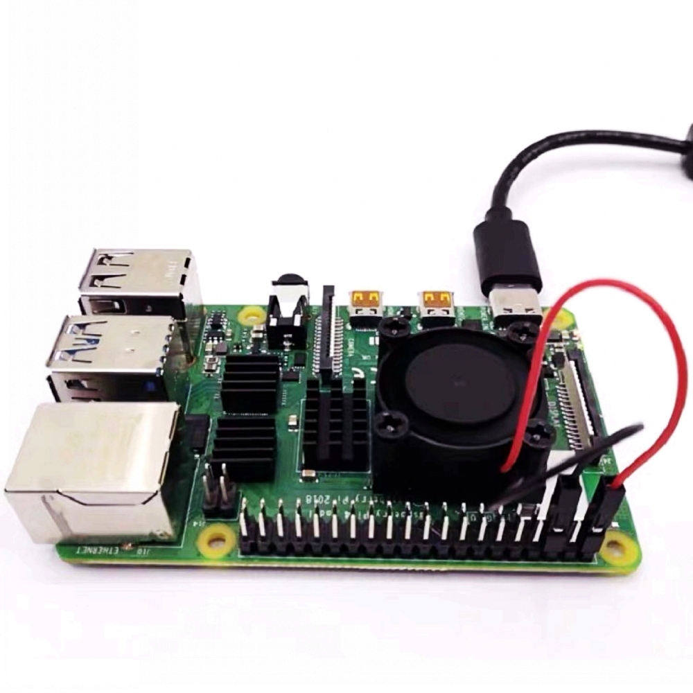 ラズベリーパイ4モデルb用ヒートシンク,シングル冷却ファン, - Pi Power Supply のレビューと価格
