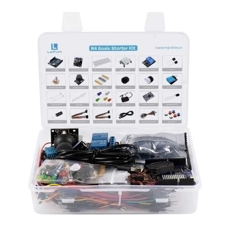 UNO R4 WiFi対応開発スターターキット。センサーと電 - Arduino Kit のレビューと価格