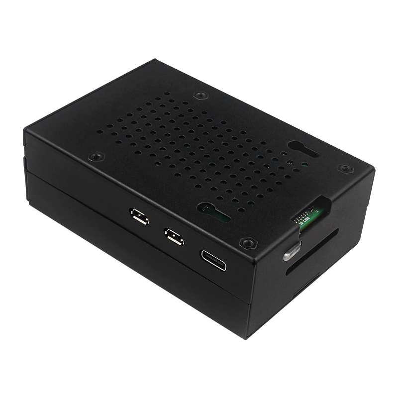 Raspberry Pi 5 アルミニウム合金ケース ブラッ - Pi Power Supply のレビューと価格