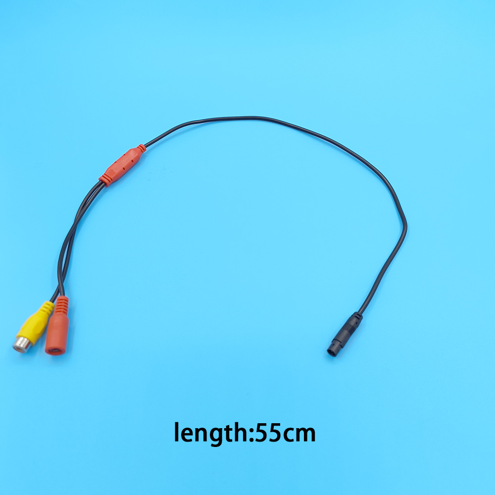 車載カメラ接続ケーブル 4ピンオス-RCAビデオ電源メス ス - Pi Camera Cable のレビューと価格