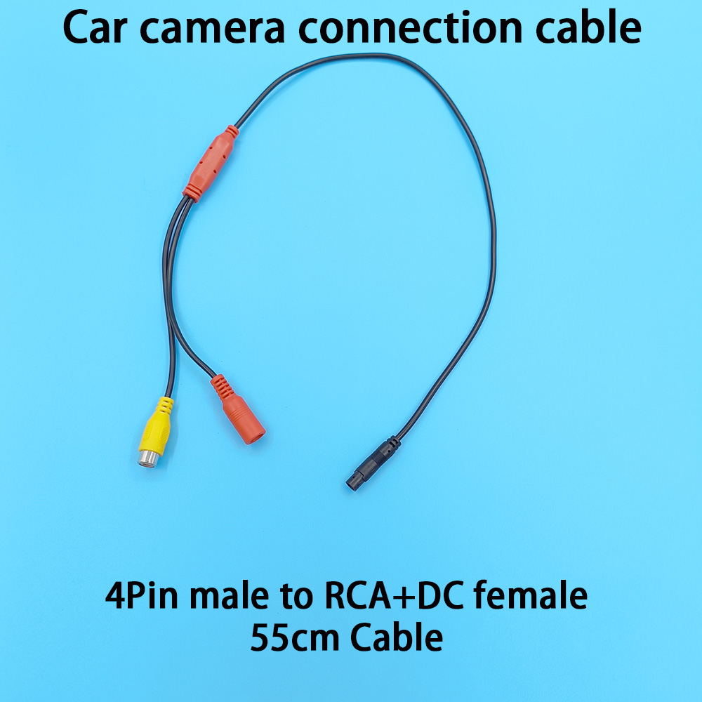 車載カメラ接続ケーブル 4ピンオス-RCAビデオ電源メス ス - Pi Camera Cable のレビューと価格