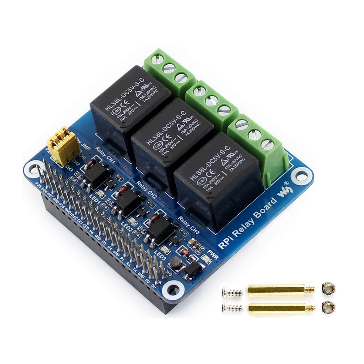 Waveshare 5V 3チャンネルリレーモジュール拡張ボ - Raspberry Pi Kit のレビューと価格