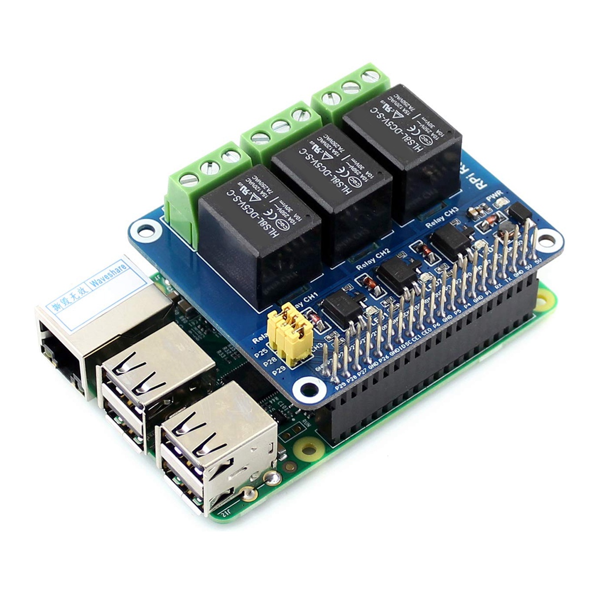 Waveshare 5V 3チャンネルリレーモジュール拡張ボ - Raspberry Pi Kit のレビューと価格