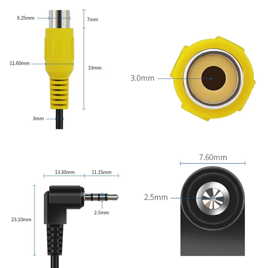 QXNY AV入力ビデオケーブルアダプター 2.5mm AV - Pi Camera Cable のレビューと価格