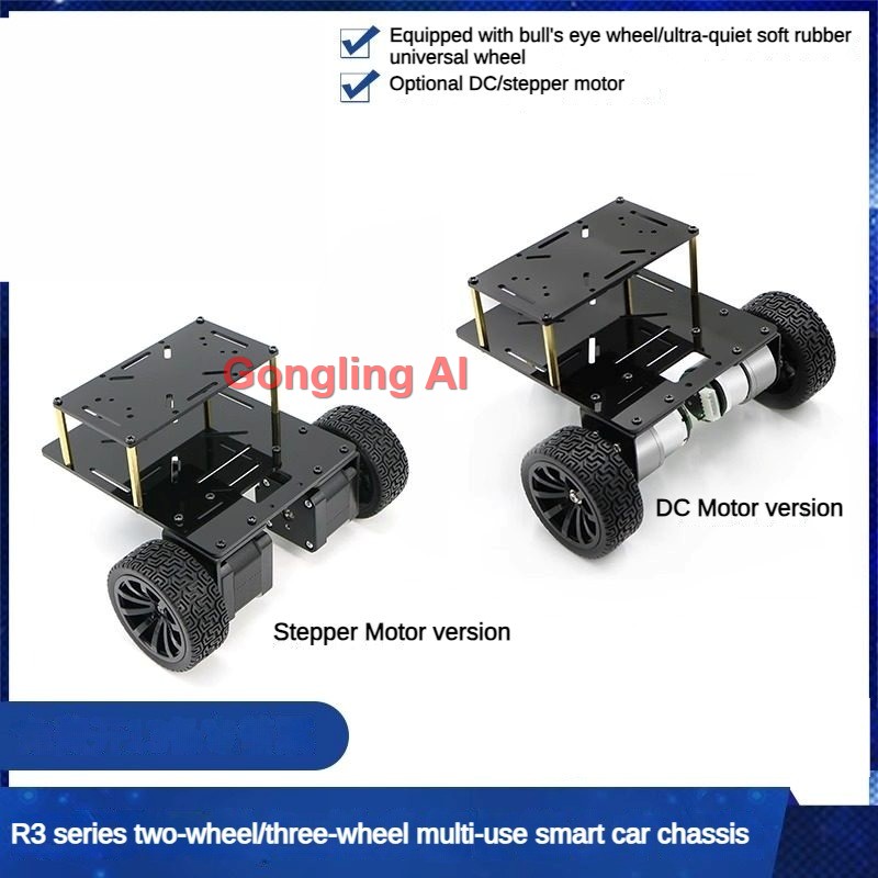 3輪駆動ロボットカー、DC/ステッピングモーター、速度測定、 - Raspberry Pi Kit のレビューと価格