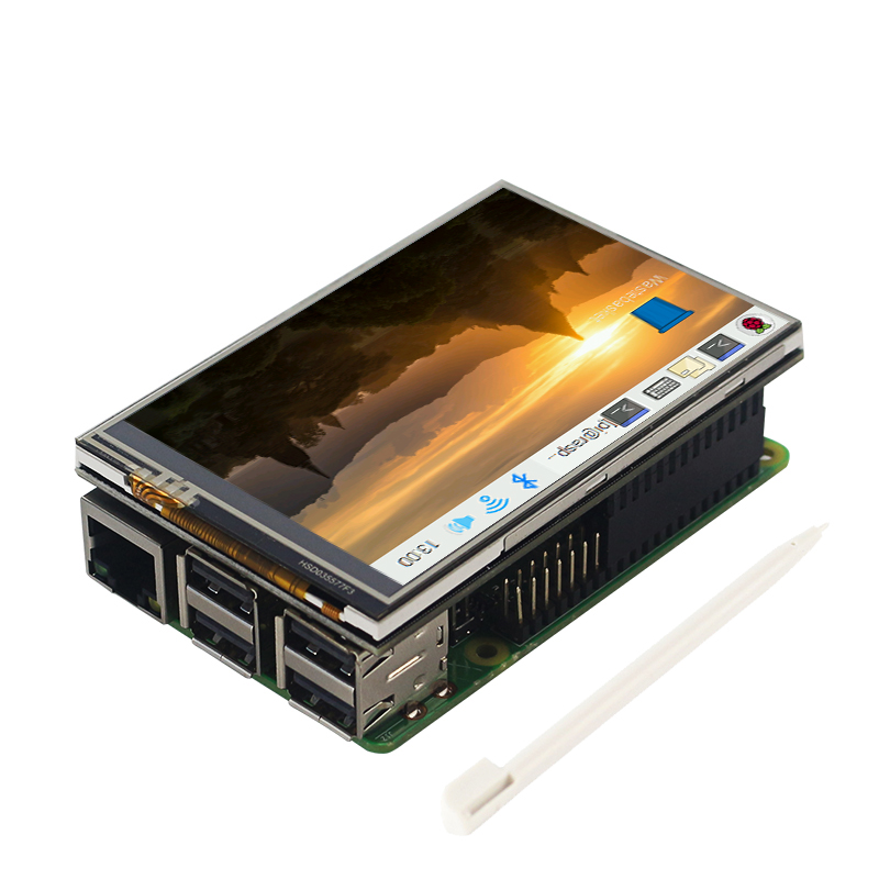 ラズベリーパイ3.5インチのタッチスクリーン480*320液 - Pi 4 Case のレビューと価格