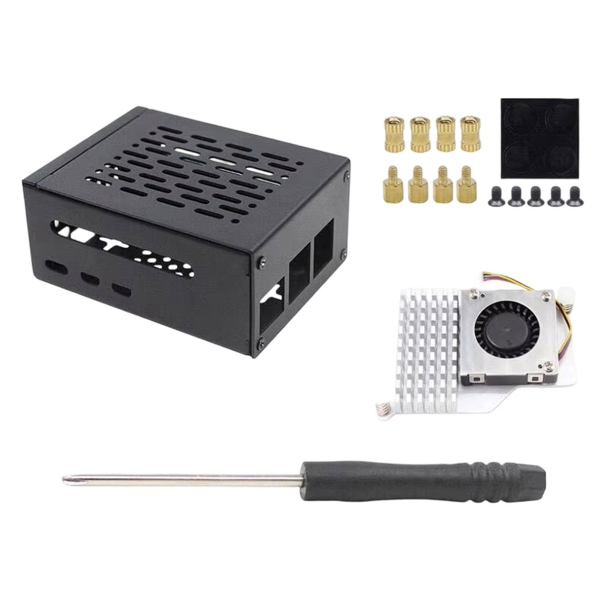 Raspberry Pi 5用冷却ファン付きHGHOメタルケ - Pi 5 Case のレビューと価格