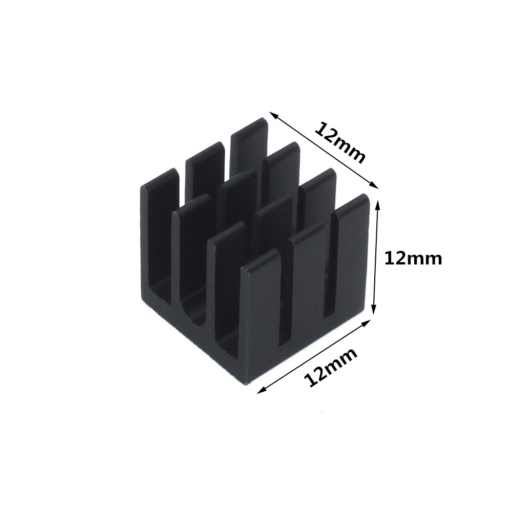 12 × 12 × 12ミリメートル50個アルミニウム製ヒー - Pi Power Supply のレビューと価格