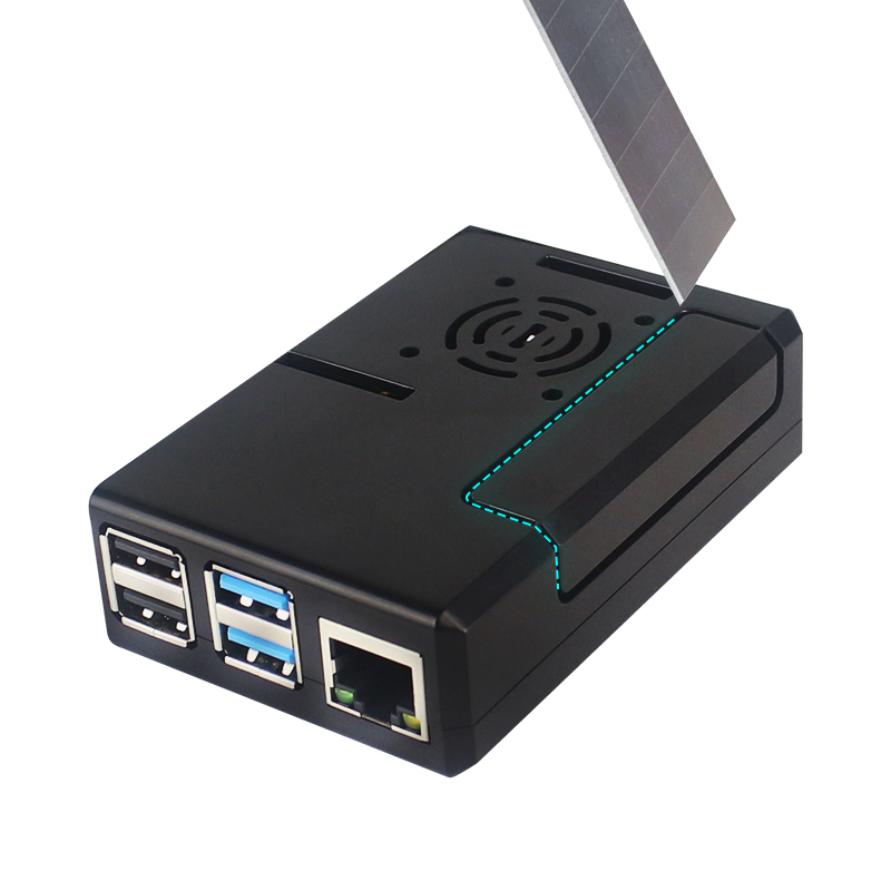 ラズベリーパイ用ABSケース ブラックプラスチックシェル 取 - Pi Power Supply のレビューと価格