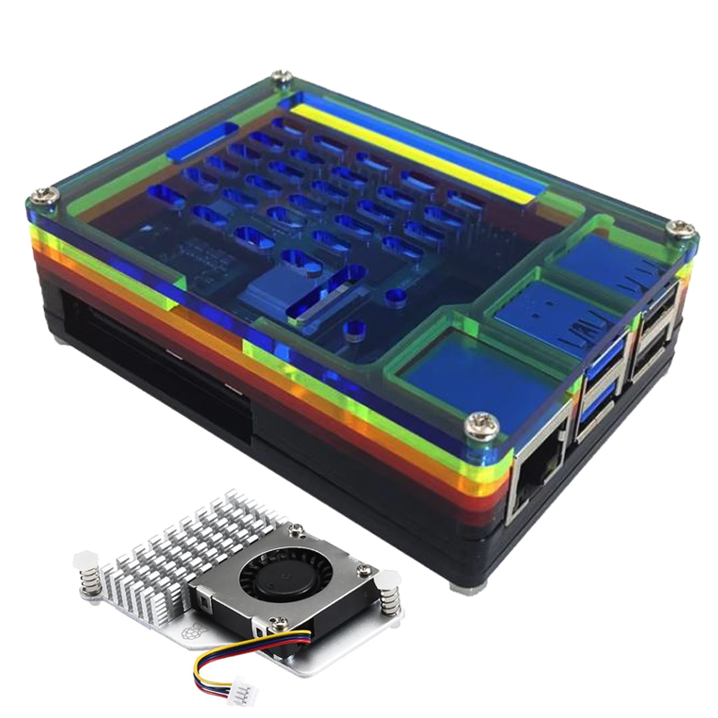 5つのアクリルレイヤーを備えたRaspberryPiのケース - Pi 5 Case のレビューと価格