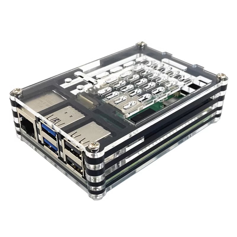 5つのアクリルレイヤーを備えたRaspberryPiのケース - Pi 5 Case のレビューと価格