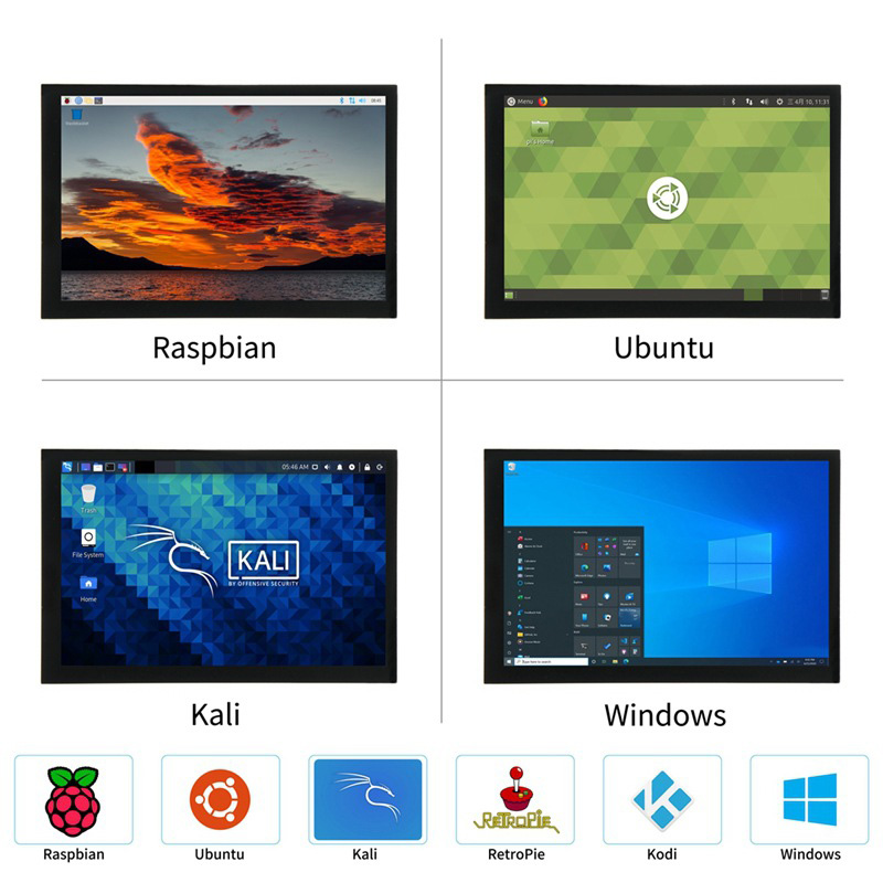 10.1 インチ IPS タッチスクリーン IPS LCD  - Pi Display のレビューと価格