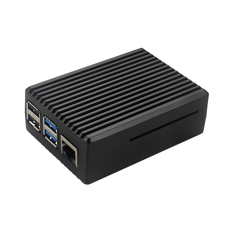 Raspberry Pi 4 アルミニウム合金ケース ブラッ - Pi 4 Case のレビューと価格
