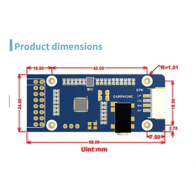 WM8960：Raspberry Pi用、5インチ/7インチ - Raspberry Pi 5 のレビューと価格