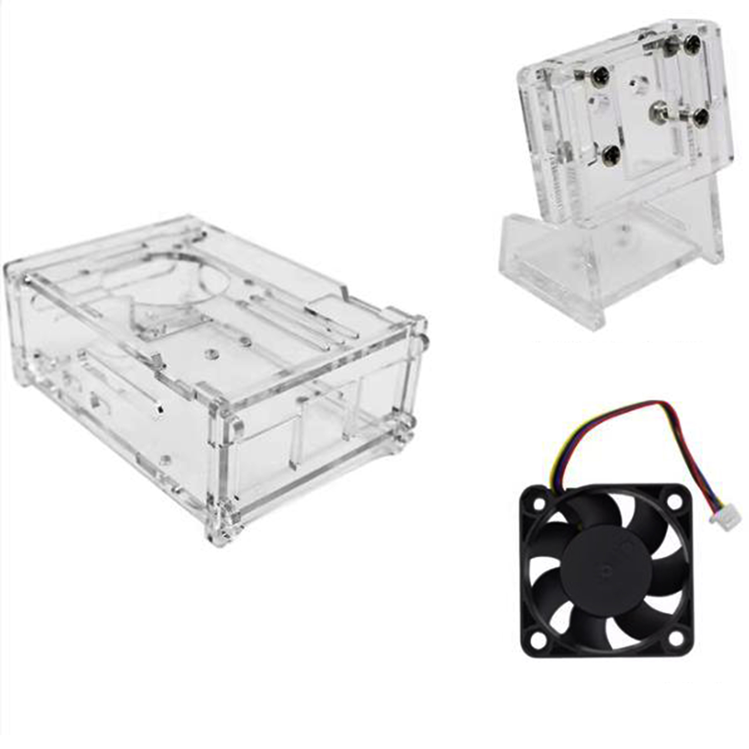 Raspberry Pi 5 アクリルケース 4010 大型 - Pi 5 Case のレビューと価格