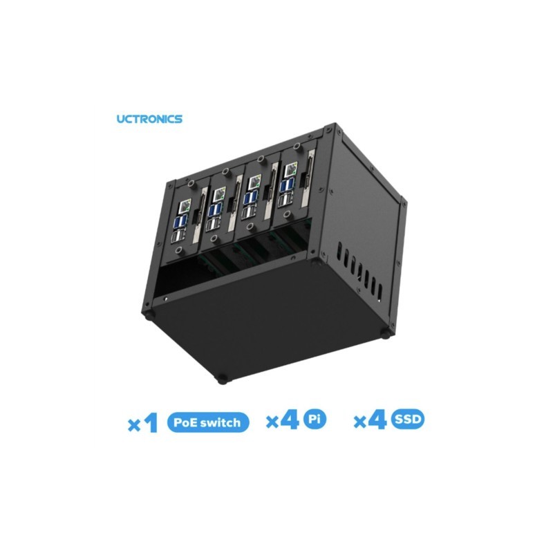 UCTRONICS Raspberry Pi クラスターケー - Raspberry Pi 4 のレビューと価格