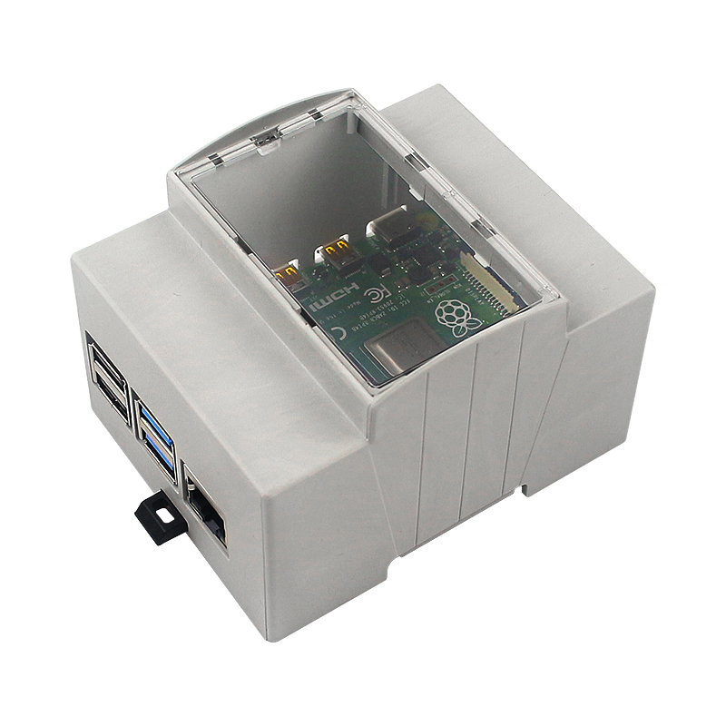 Raspberry Pi 4 ABSケース DINレールマウ - Pi 4 Case のレビューと価格